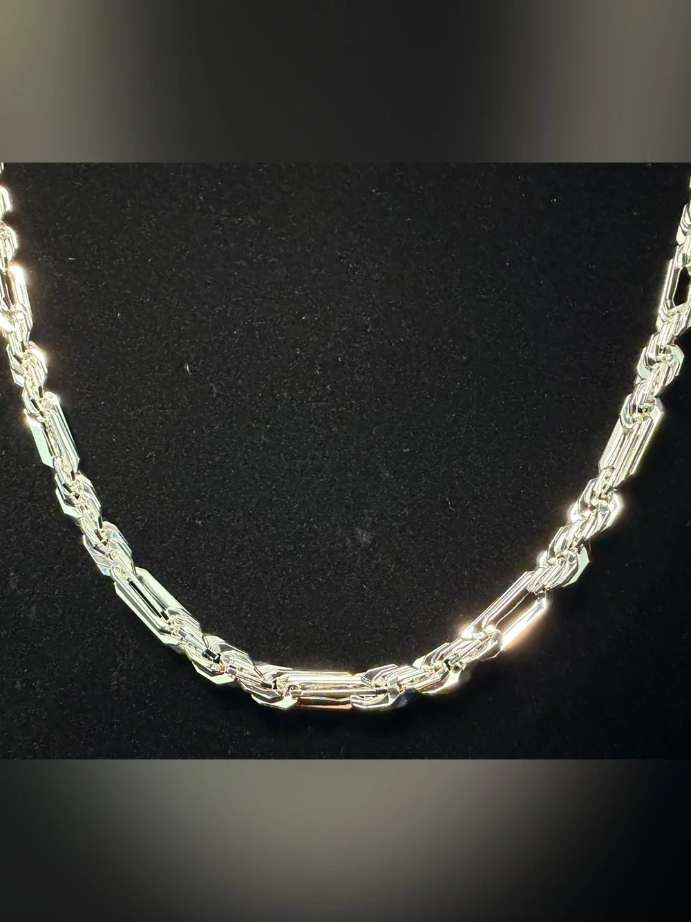 Milano S925 Stamped Silver Filled 24in 5MM 33.2g necklace. SHINE!! Brand new